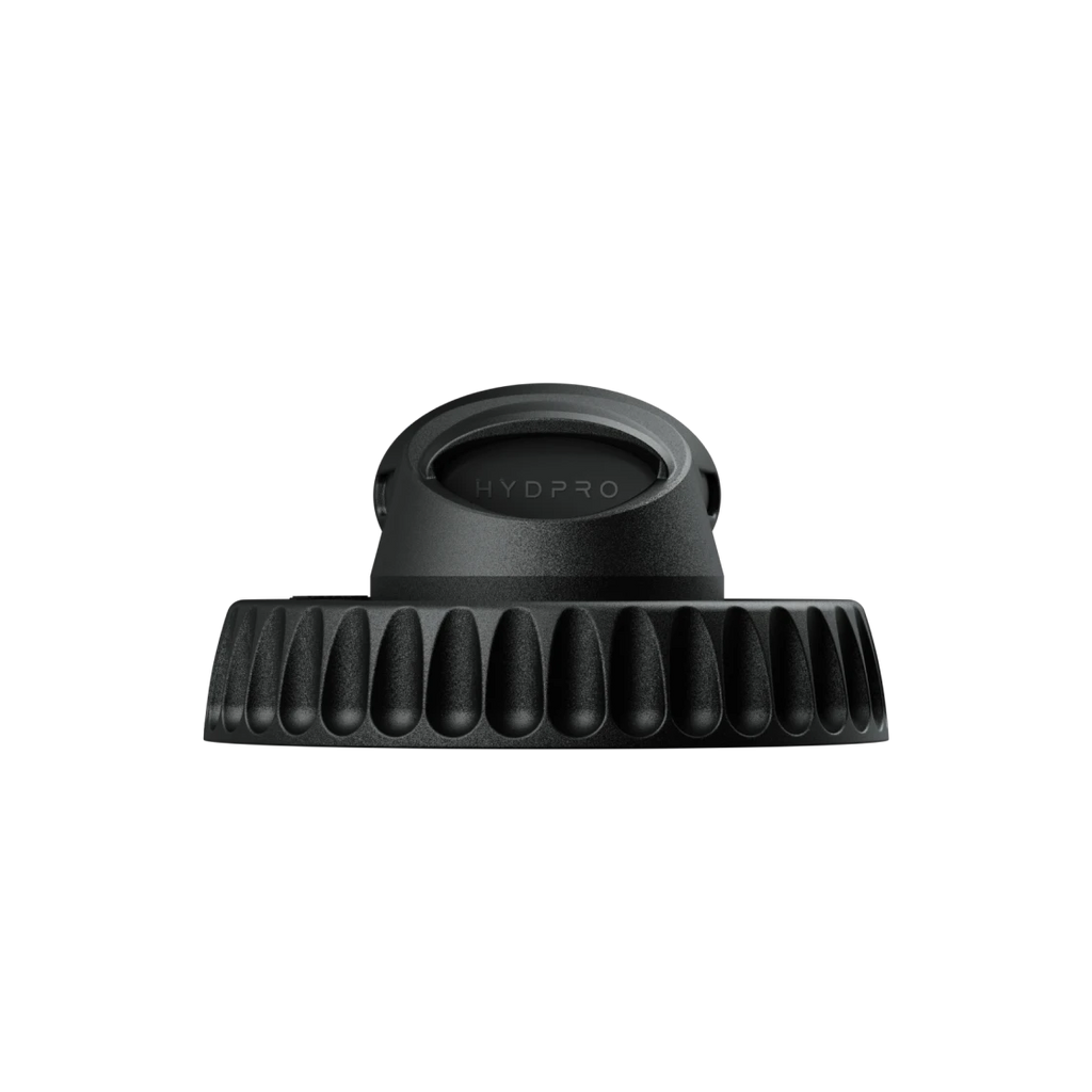 P01 Keen dome cap with HYDPRO wordmark, mounted on the ridged locking ring