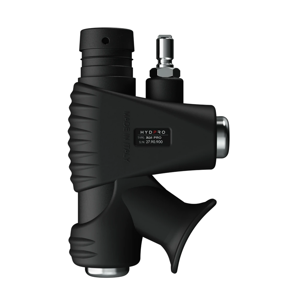 X01 Pro profile showing the Made in Italy and HYDPRO Type X01 Pro nameplate
